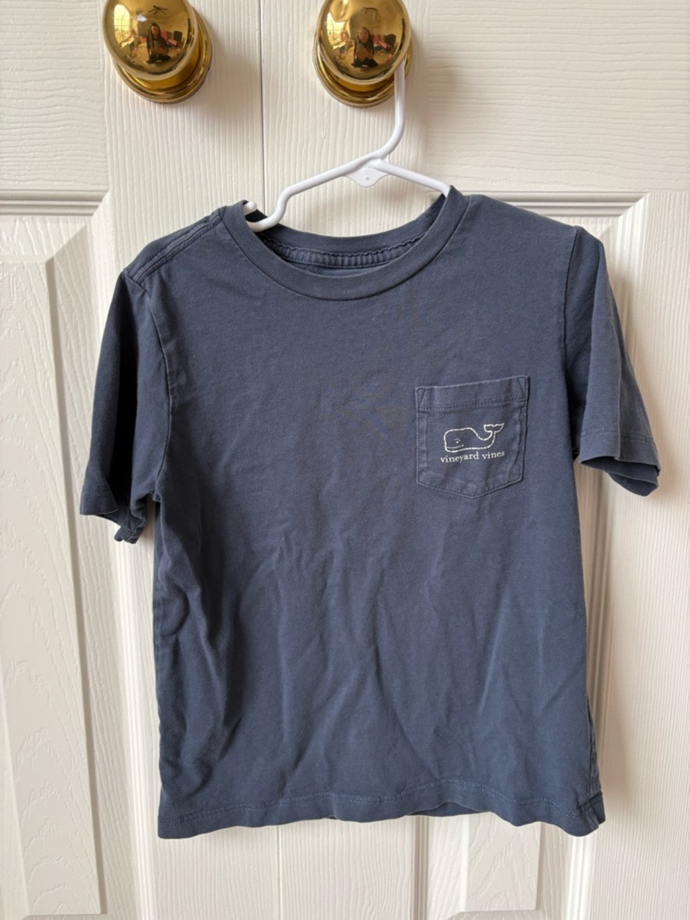 Vineyard Vines Boys' Short Sleeve Pocket Tee in Navy